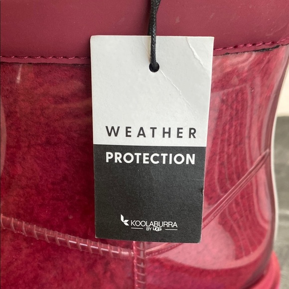 Koolaburra by UGG NEW Pink Clear Y2K Coquette Waterproof Mini Boots Size 6 - Picture 13 of 15